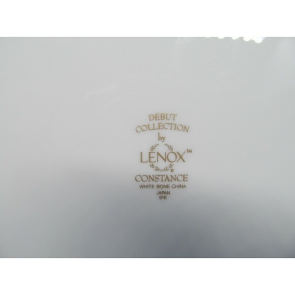 Lenox Debut Collection Constance Oval Vegetable Bowl Gold Trim 9 5/8" - Picture 7 of 10